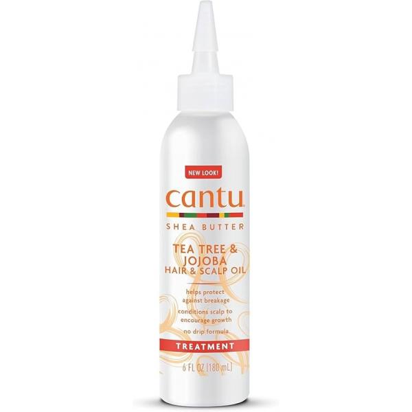 Cantu Shea Butter Tea Tree & Jojoba Hair Scalp Oil 6 Ounce (180ml) (2 Pack)