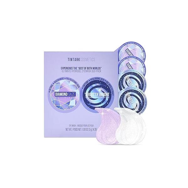 'SIRIUS'LY BRIGHT Under Eye Patches 28 Pairs, Reduce Dark Circles Puffiness Bags, Rejuvenate Mask, Gel Pads with Caffeine Boost, Hyaluronic acid, Iris Moss Extract, Gifts for Women and Men