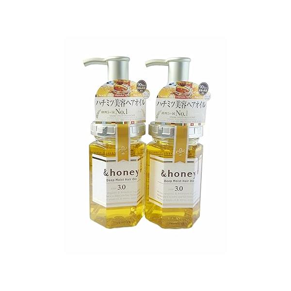 & Honey Deep Moist Hair Oil 3.0 100ml 2 Packs with tie