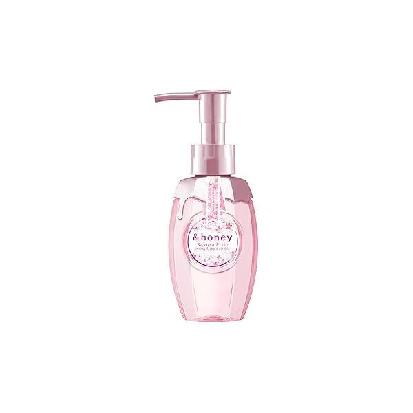 & Honey Sakura Pixie Moist Silky Hair Oil, 3.3 Fl Oz (Pack of 1), Pink