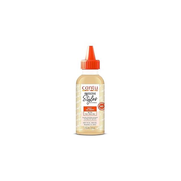 Cantu Protective Styles by Angela Daily Oil Drops with Tea Tree Oil, 2 Ounce
