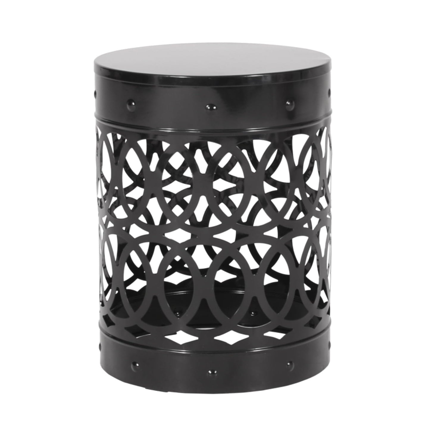 DIANJIE Outdoor Metal end Table Large