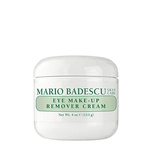 Mario Badescu Eye Makeup Remover Cream - Gentle, Non-Irritating Gel-Cream Waterproof Liner and Mascara Remover - Safe for Contact Lens Wearer - Vegan Skin Care Makeup Cleanser, 4 Oz
