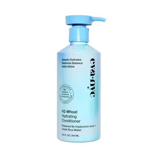Eva NYC H2-Whoa Hydrating Conditioner, Inflused with Hyaluronic Acid and Voilet Rice Water, 8.8 fl oz