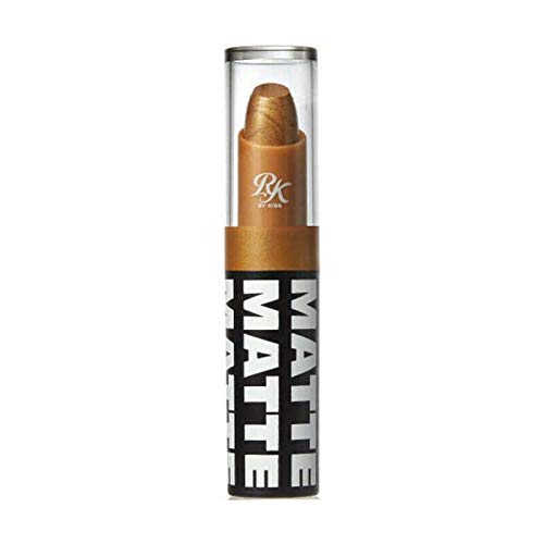 Ruby Kisses Lipstick, Matte Finish, Long-Lasting, Highly Pigmented, Smooth Apply, Full Coverage Lip Color Makeup (Gold)