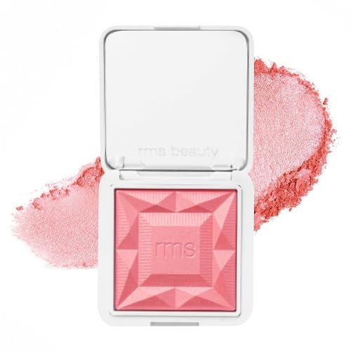 RMS Beauty ReDimension Hydra Powder Blush - Powder Gel Blush for Cheeks, Blush Cream, Cream Blush Makeup Shimmer Blush Powder Cheek Tint, Face Blushes