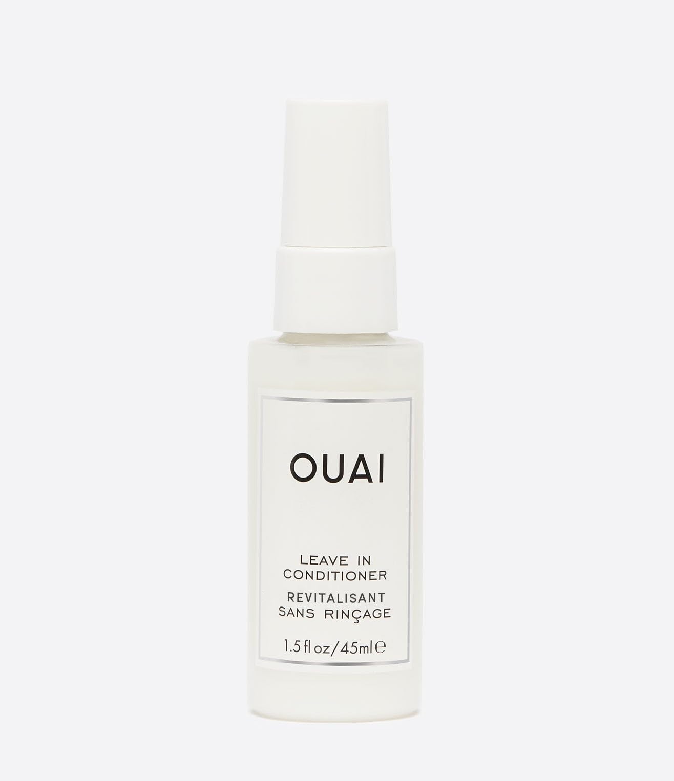 OUAI Leave In Conditioner & Heat Protectant Spray - Prime Hair for Style, Smooth Flyaways, Add Shine and Use as Detangling Spray - No Parabens, Sulfates or Phthalates (1.5 oz)