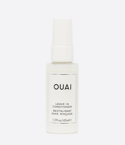 OUAI Leave In Conditioner & Heat Protectant Spray - Prime Hair for Style, Smooth Flyaways, Add Shine and Use as Detangling Spray - No Parabens, Sulfates or Phthalates (1.5 oz)