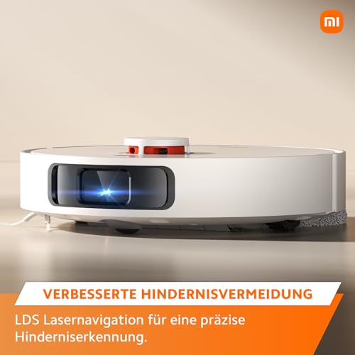 Xiaomi Robot Vacuum X20+, Auto self Cleaning, Self Emptying, Air Drying, Obstacle Avoidance, Advanced LDS Laser Navigation, Auto Lifting mop Pads, Dual Rotating mop Pads, 6000Pa Powerful Suction