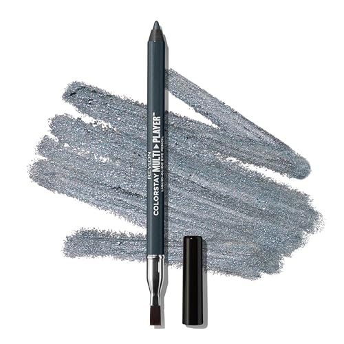 REVLON ColorStay Multiplayer Liquid-Glide Eye Pencil, Multi-Use Makeup With Blending Brush, Blends Then Sets, Creamy Texture, Waterproof, Smudge-proof, Longwearing, 403 Glitch Effect, 0.03 Oz