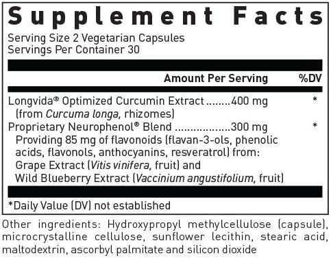 Douglas Laboratories Optimized Curcumin with Neurophenol | Supports a Healthy Brain | 60 Capsules