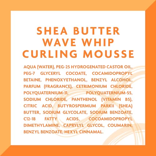 Cantu Wave Whip Curling Mousse for Natural Hair with Pure Shea Butter, 8.4 fl oz (Pack of 2)