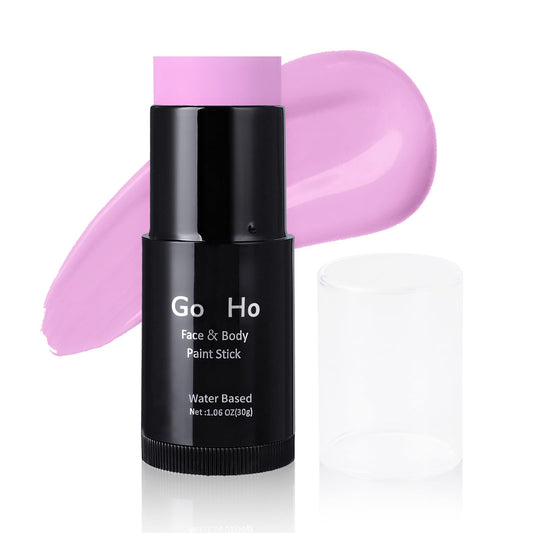 Go Ho Light Pink Face Body Paint Stick,Water Based Washable Face Paint Stick,Non-toxic Full-coverage Cream Light Pink Body Paint for Adults Children Halloween Cosplay SFX Makeup