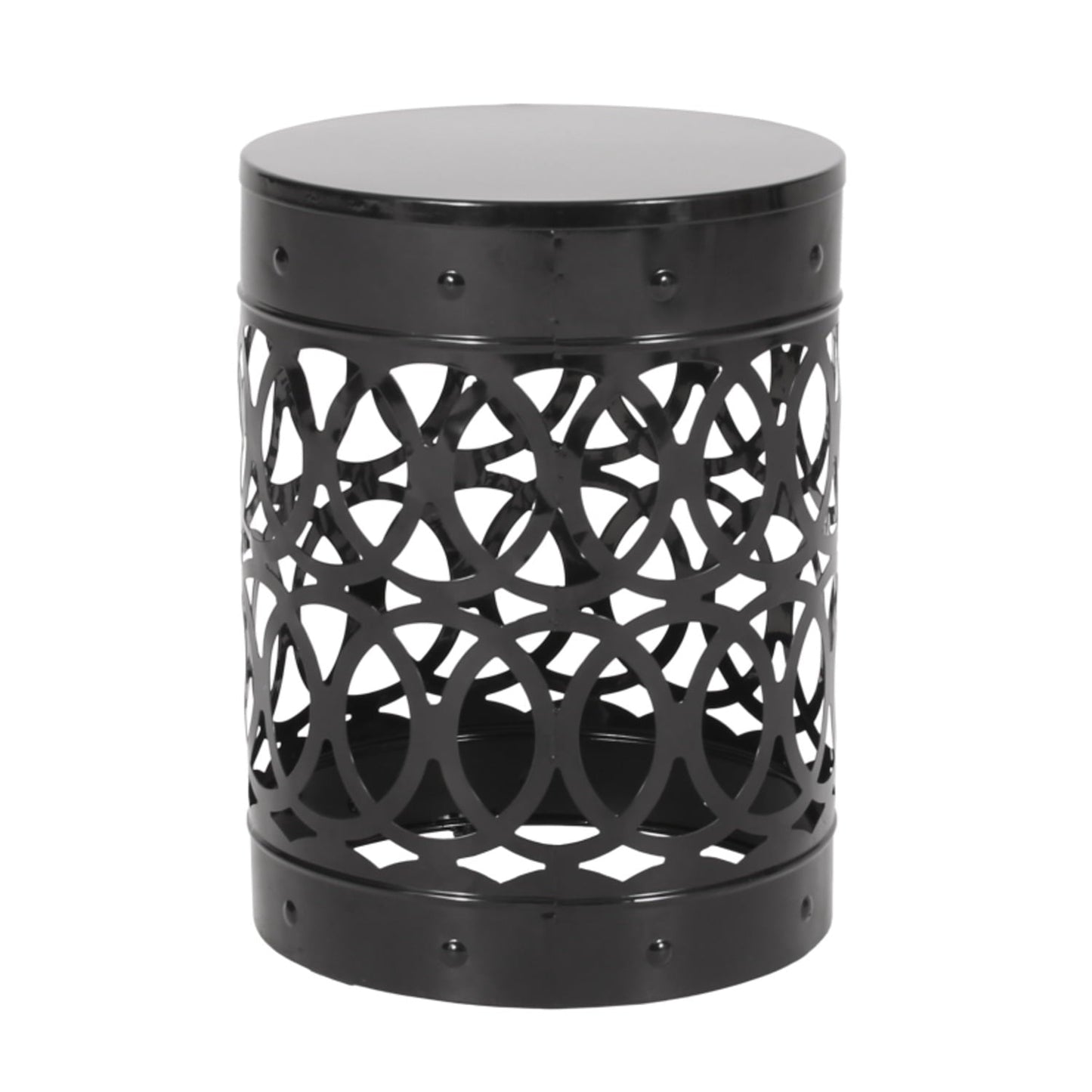 DIANJIE Outdoor Metal end Table Large