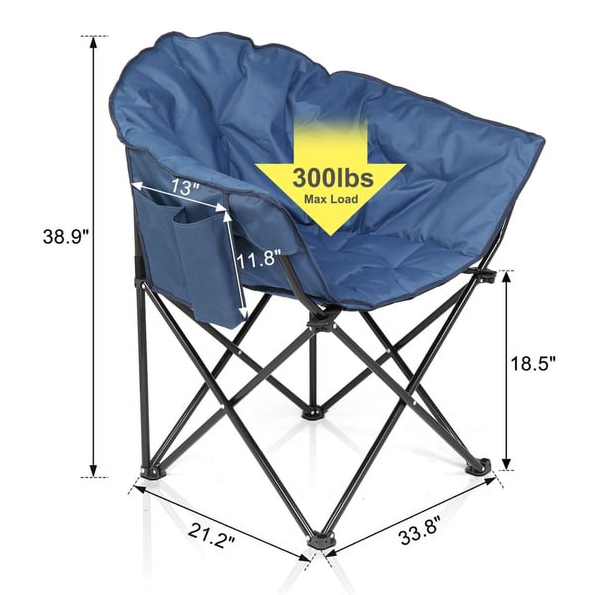 Durable Camping Chairs, Blue