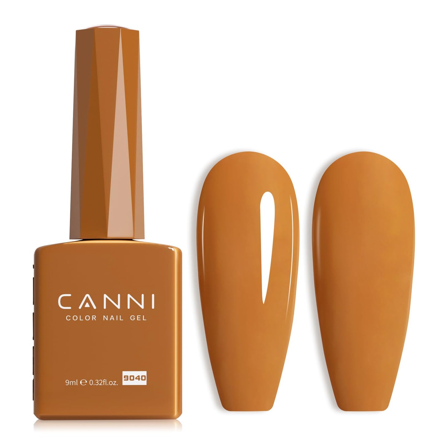 CANNI Brown Gel Nail Polish, 1Pcs Brown Fall Winter Gel Polish Color Nail Polish Gel High Gloss Soak Off U V Gel Nail French Nail Manicure Salon DIY