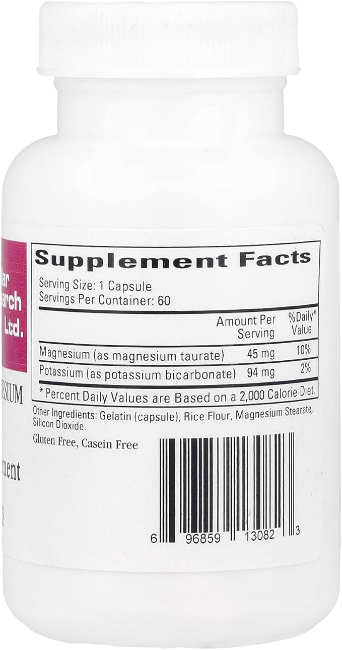 Cardiovascular Research Magnesium-Potassium Taurate 60 Count