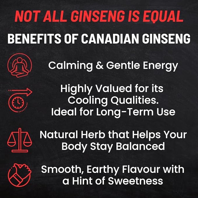 Canadian Ginseng Root Slices - Chew Raw/Make Ginseng Tea - Energy/Immunity/Focus
