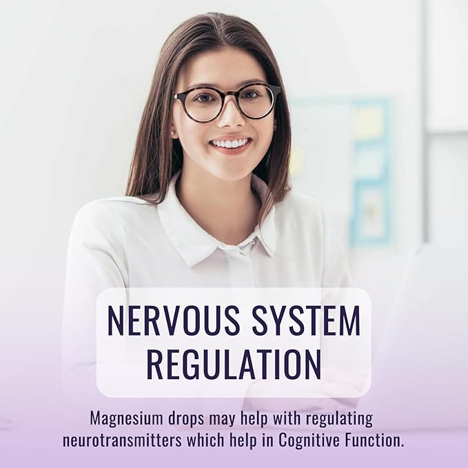 (2 Pack) Magnesium Glycinate Liquid Drops 500mg, with Vitamin B6, Ashwagandha, L - Theanine, Chamomile, Magnesium Glycinate Supplement High Absorption for Sleep, Stress, Energy - Pomegranate Flavor