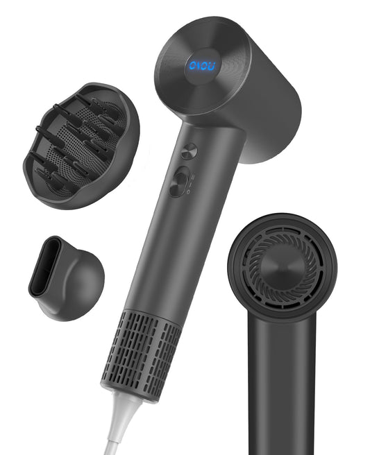 OSOU Hair Dryer with Diffuser for Curly Hair, Negative Ionic Hairdryer, High-Speed Blow Dryer with 110, 000 RPM Brushless Motor, Fast Drying Lightweight Travel Hairdryer, Low Noise Quiet Hair Dryers