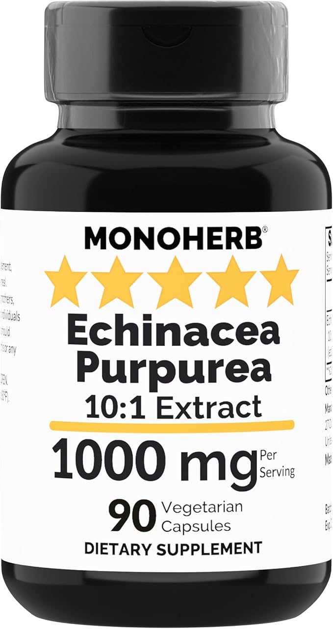 Echinacea Purpurea Extract 1000 mg - 90 Vegetarian Capsules
