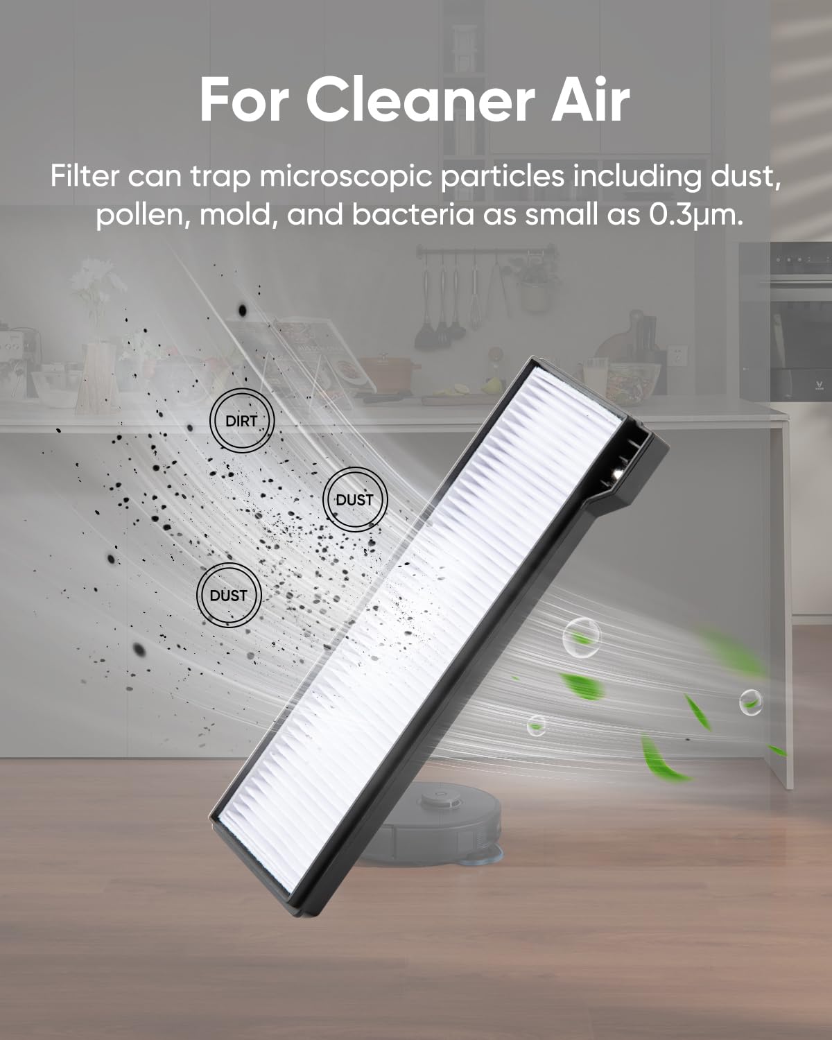 eufy X10 Pro Omni Robot Vacuum + 2 Replacement Washable Filter