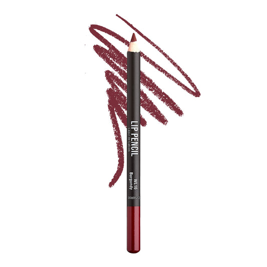 KISS NEW YORK Professional Slim Lip Pencil, Creamy Soft Lip Liner, Smooth Long-Lasting Rich Lip Color, Natural Lip Makeup, Water-Resistant Lip Crayon (Burgundy)