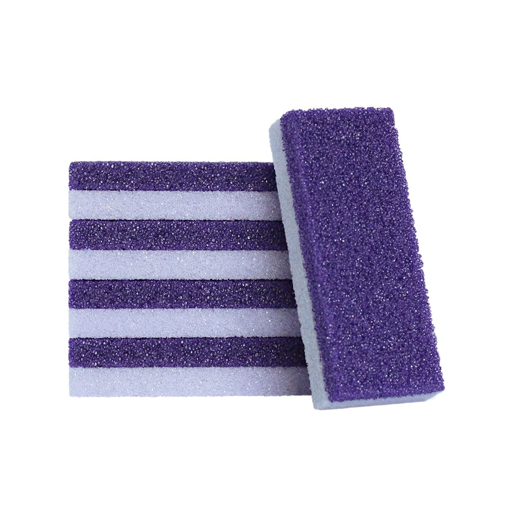 NOVAL Foot Scrubber for Feet Callus Remover Professional Pumice Stone for Feet Cracked Heel Dead Skin Remove 2 Sided Pedicure Tools (Pack of 4)