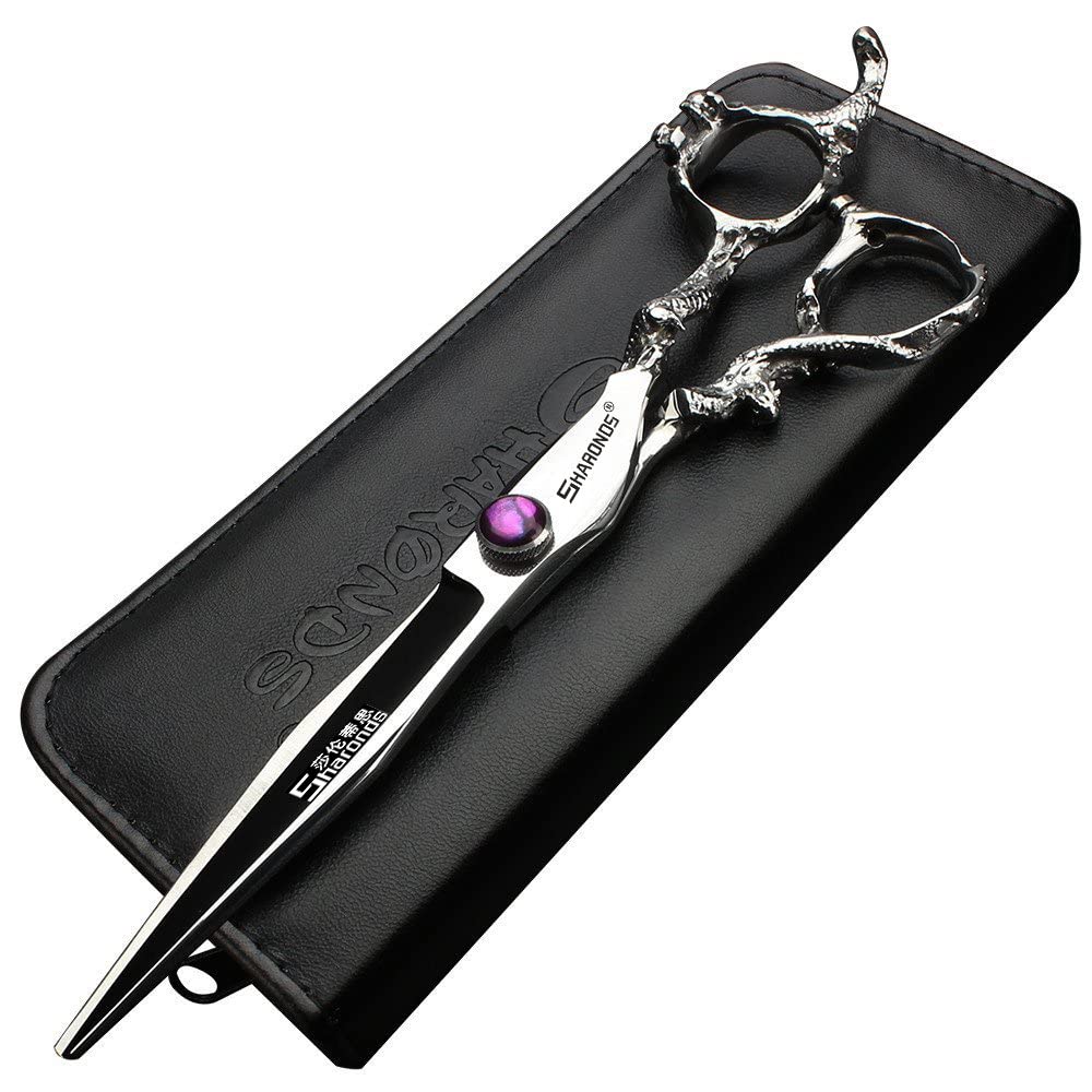 6/7/8/9-inch professional hair clipper set, stainless steel sharp hair clippers, hairdresser specific scissor(8-inch flat shear)
