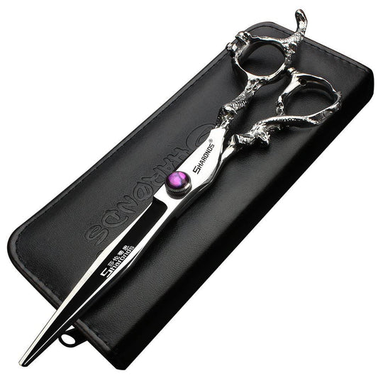 6/7/8/9-inch professional hair clipper set, stainless steel sharp hair clippers, hairdresser specific scissor(8-inch flat shear)