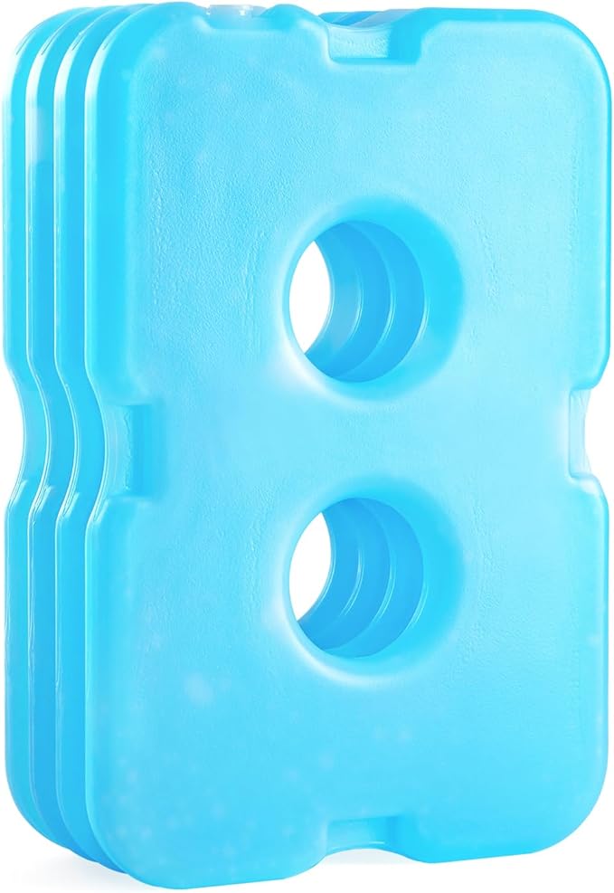 JMEXSUSS Ice Packs for Lunch Boxes,Reusable Ice Packs for Coolers Camping, School and Work (Pack of 4)