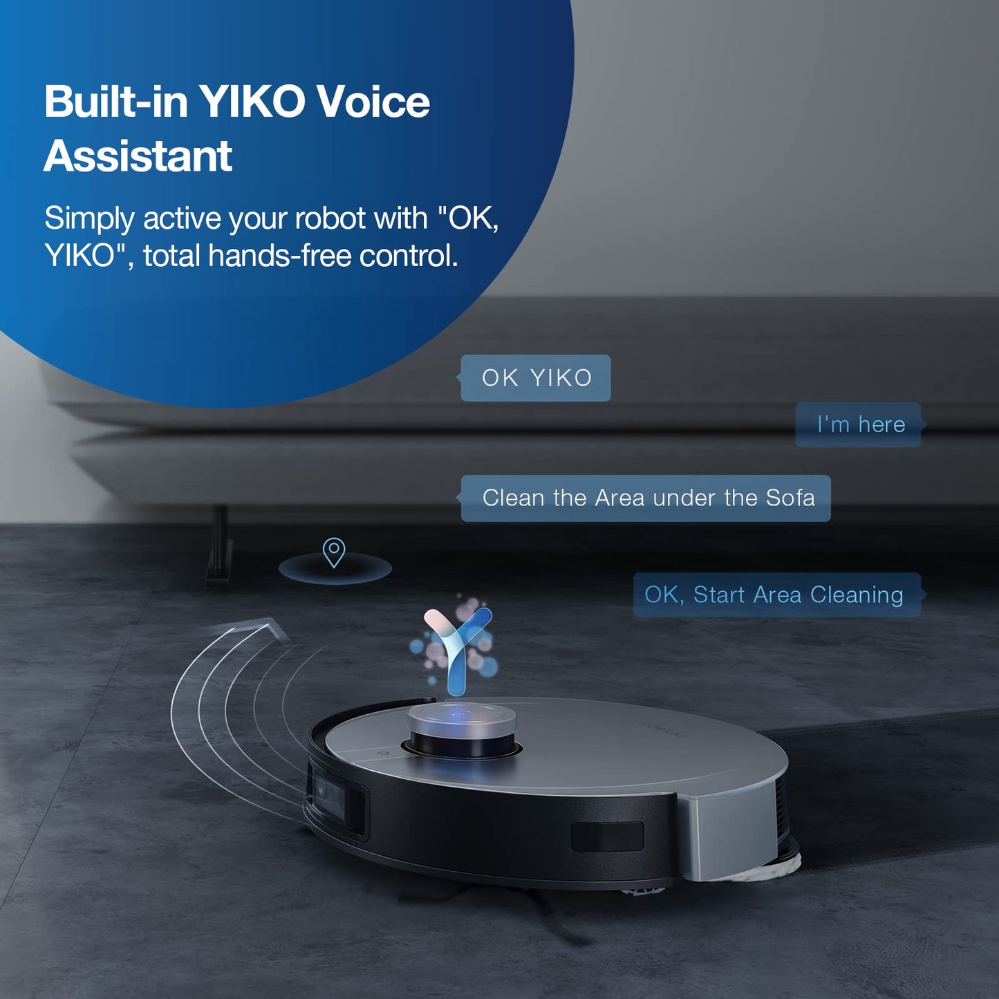 ECOVACS DEEBOT X1 Plus Robot Vacuum and Mop Combo with Self Emptying Station, 5000Pa Robot Vacuum Cleaner, Upgraded Laser Navigation, 3D Map, Obstacle Avoidance, Built-in YIKO Voice Assistant, Black