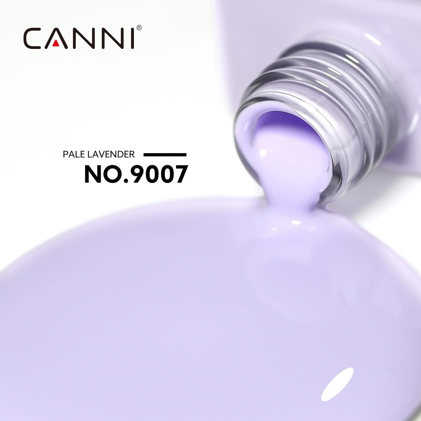 CANNI Purple Gel Nail Polish, 1Pcs Light Purple Gel Polish Pastel Purple Color Nail Polish Gel High Gloss Soak Off U V Gel Nail Manicure Salon DIY