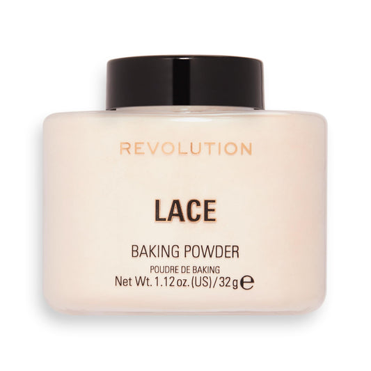Revolution, Loose Baking Powder, Makeup Setting Powder, Long Lasting Coverage, Mattifies & Reduces Shine, Lace, 1.13 oz