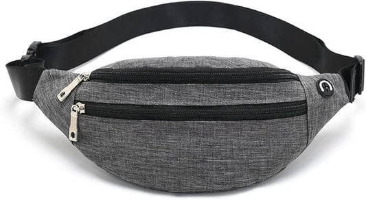 Fanny Pack for Men & Women - Waterproof Waist Bag Pack with Adjustable Strap for Travel Sports Running.