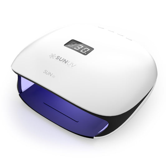 SUNUV 48W UV LED Nail Lamp, UV Light for Gel Polish with 4 Timer Settings, Nail Dryer with LCD Display Removable Base SUN4S Black