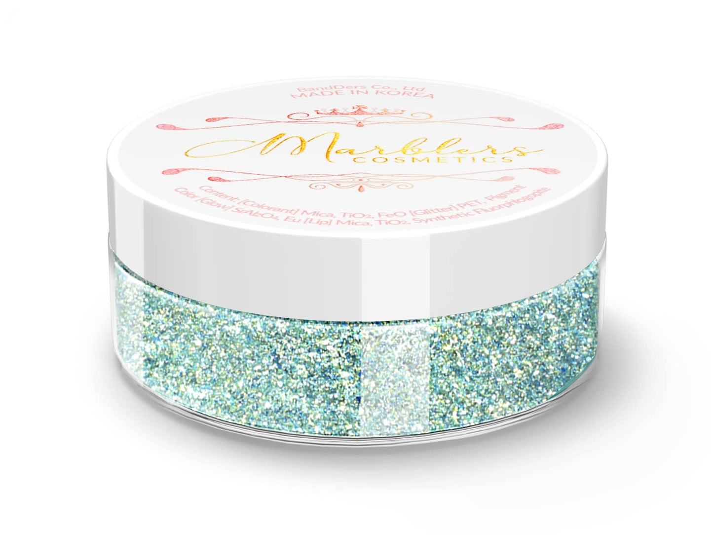MARBLERS Cosmetic Grade Sparkle Mica Powder [Steel Blue Pearl] 0.11oz (3g) | Pearlescent | Dye | Non-Toxic | Vegan | Cruelty-Free | Festival, Rave & Party Makeup | Eye, Hair, Nail Polish, Eyeshadow
