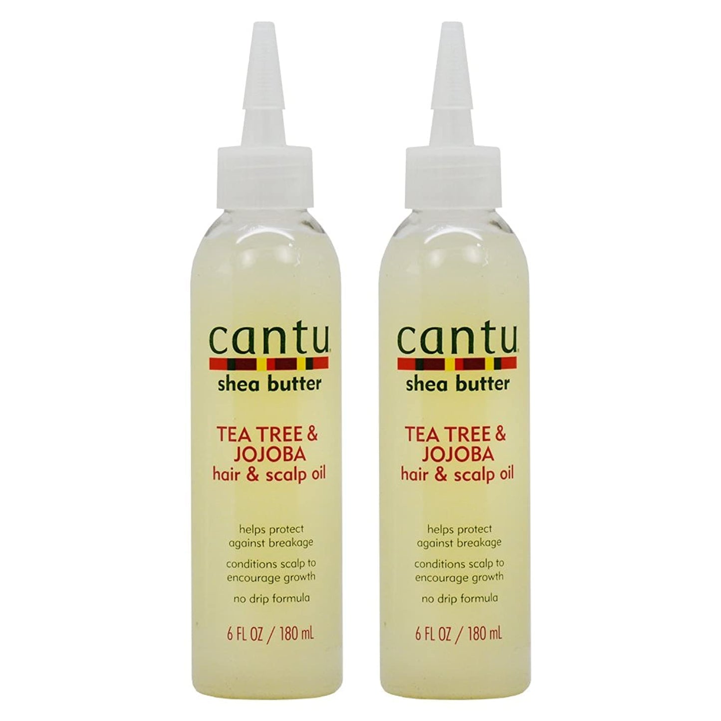 Cantu Shea Butter Tea Tree & Jojoba Hair & Scalp Oil 6 Ounce (180Ml) (2 Pack)