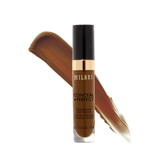 Milani Conceal + Perfect Longwear Concealer - Cool Toffee (0.17 Fl. Oz.) Vegan, Cruelty-Free Liquid Concealer - Cover Dark Circles, Blemishes & Skin Imperfections for Long-Lasting Wear
