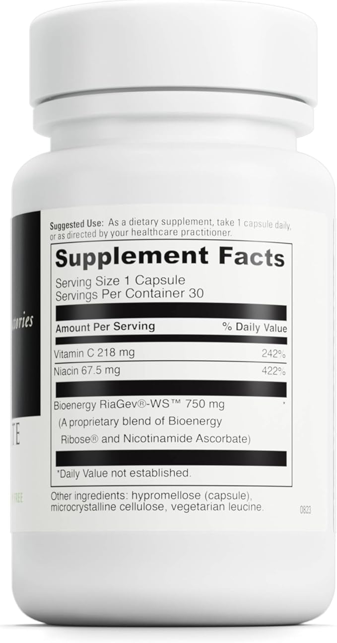 DAVINCI Labs NAD+ Activate - NAD Supplement with Vitamin C & Niacin - Helps Support Brain Health, Cellular Energy & More* - Vegetarian, Gluten-Free & Soy-Free - 30 Capsules
