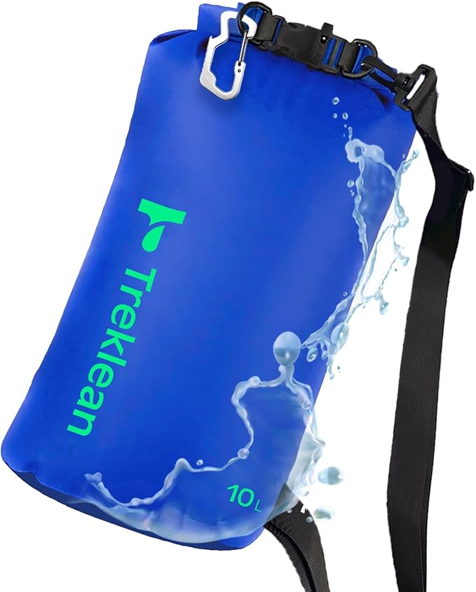 Lightweight Dry Bags Waterproof for Kayaking,5L/10L/20L/35L Roll Top Dry Sack Waterproof Bags for Travel Boating Camping Beach (Blue, 10L)