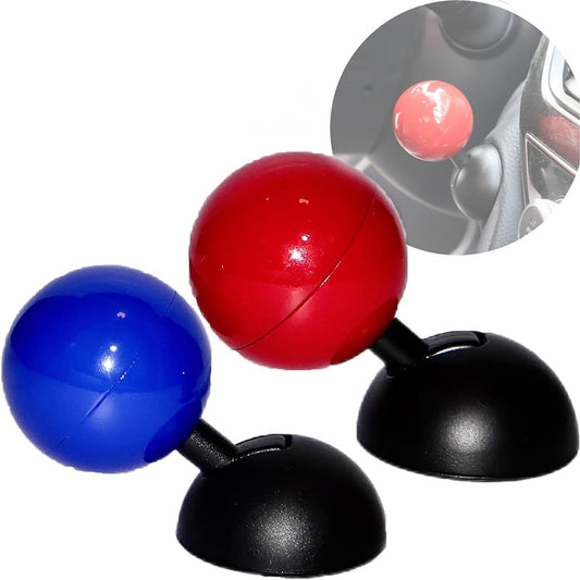 Car Push to Start Button Rocker, One-Touch Start Button Starter Cover, 2024 New Car One Button Start Lever (Red+Blue)