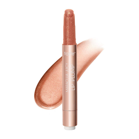 tarte maracuja juicy shimmer glass lip plump - rosy copper shimmer glass - full size