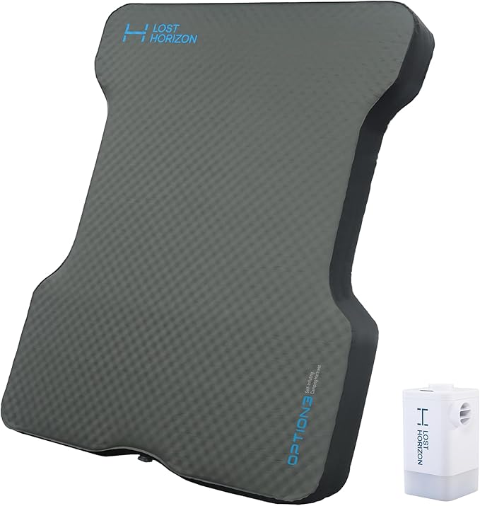 LOSTHORIZON Truck Bed Camping Air Mattress with Foam, Self Inflating Sleeping Pad for Full Size 5.5-5.8FT with Air Pump, 4.5" Thick