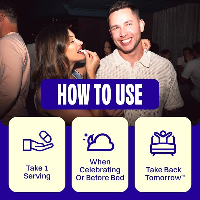 DHM Detox 5 Portable Servings - Optimized Blend of DHM (Dihydromyricetin Supplement) and Vitamins to Take During Evening for Better Next Day and Recovery