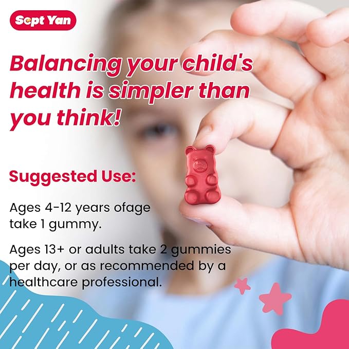 (2 Pack) Magnesium Gummies for Kids - Magnesium Citrate Supplement with Vitamin B6, L-theanine, Chamomile & Lemon Balm - Calm Magnesium for Kids & Adults Sleep, Relaxation - Strawberry,120 Gummies