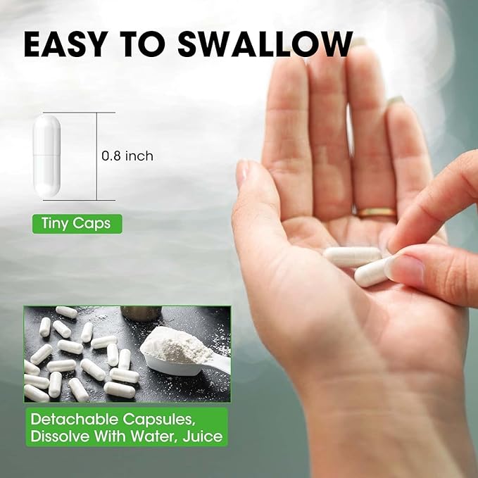 (2 Pack) Magnesium Glycinate Capsules, Magnesium Supplement 400 mg with Zinc,Vitamin D3 & B6 - Highly Bioavailable and Absorption - Bone,Heart,Joint,Immune Support - 120 Vegan Capsules for Women & Men