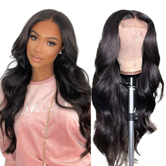 4X4 Lace Front Wigs Human Hair Pre Plucked With Baby Hair 150% Density 32 Inch Body Wave Brazilian Virgin Frontal Human Hair Wig