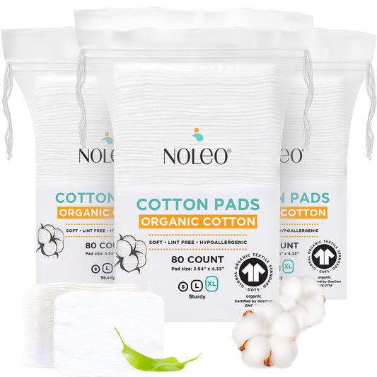 Cotton Rounds & Pads (240 Count (Pack Of 3), Extra Large & Pressed)