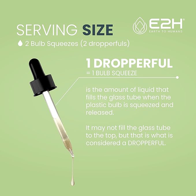 E2H Ashwagandha Liquid Drops - All-Natural Ashwagandha Supplement for Stress Relief and Mood Enhancer- Organic Ashwagandha Root Extract Effective Cortisol Manager | Non-GMO, Vegan (2 Bottles)